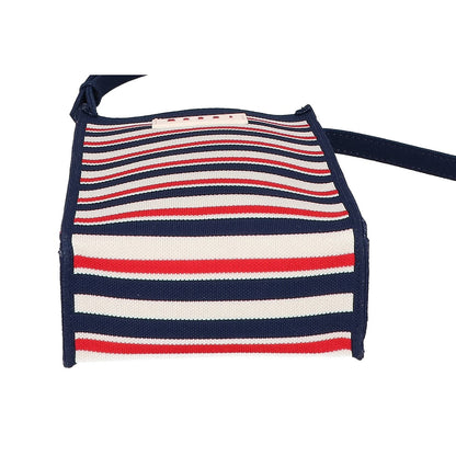MARNI マルニ 【美品】ボーダー ジャガード クロスボディ ミニ ショルダーバッグ