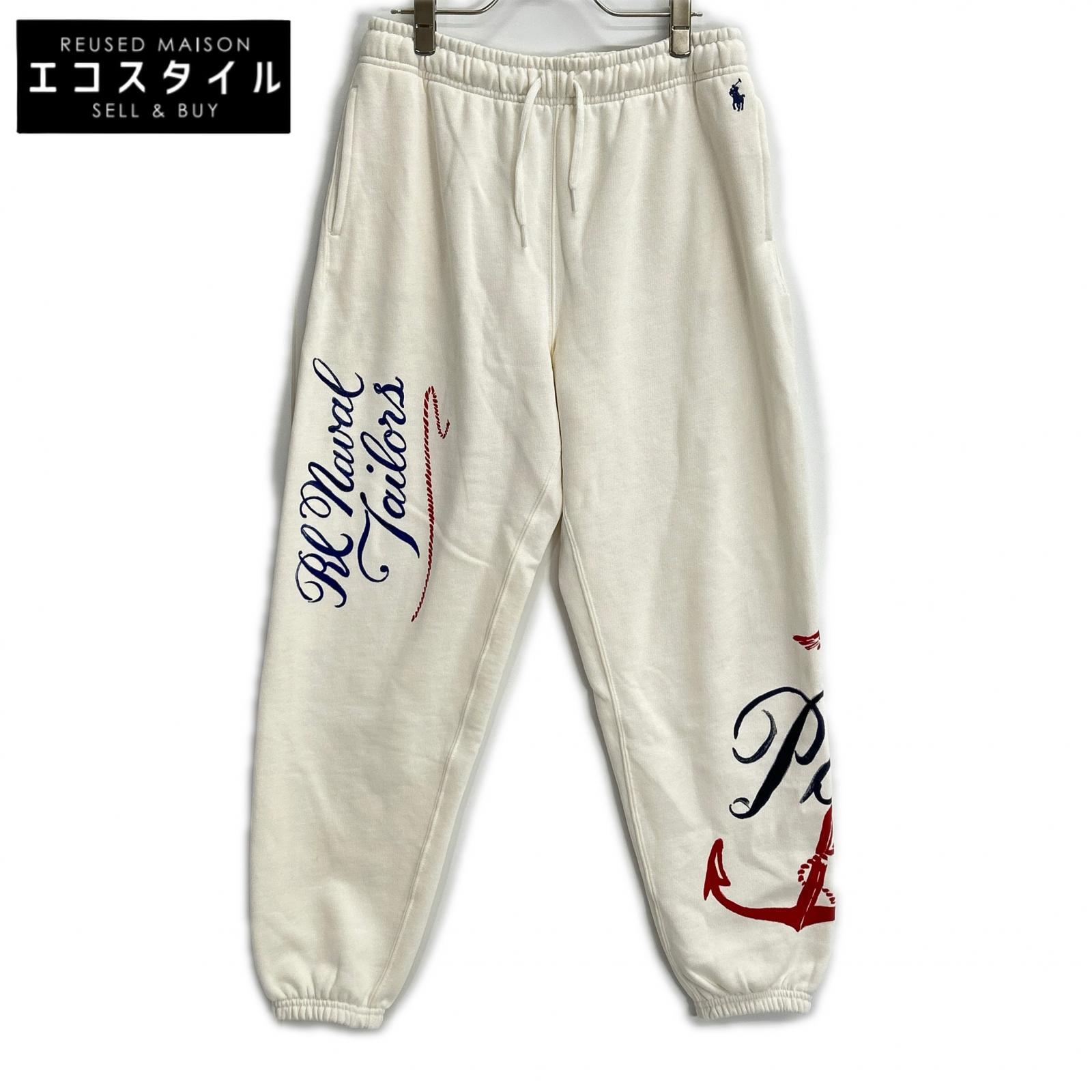 POLObyRalphLauren ポロラルフローレン アイボリー ノーティカルロゴ スウェットパンツ ボトムス