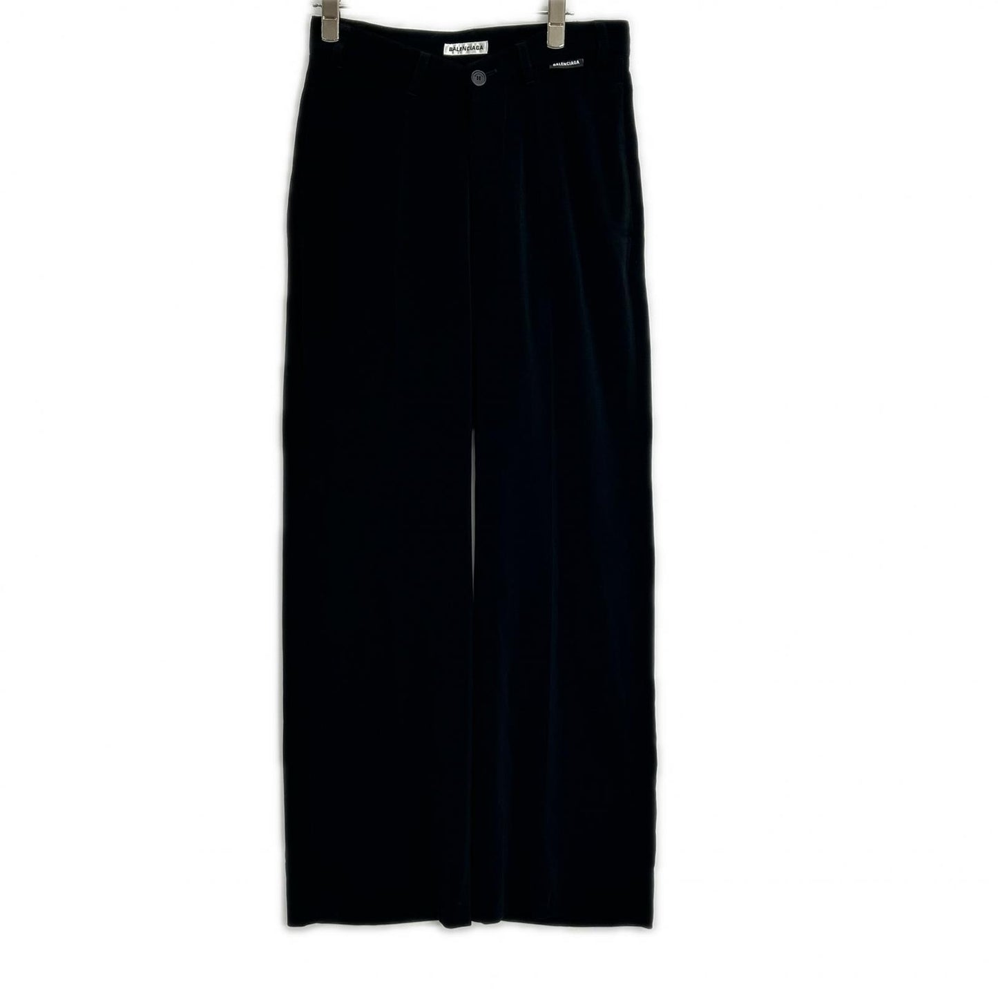 BALENCIAGA バレンシアガ 18SS 571621 ブラック タックパンツ ボトムス