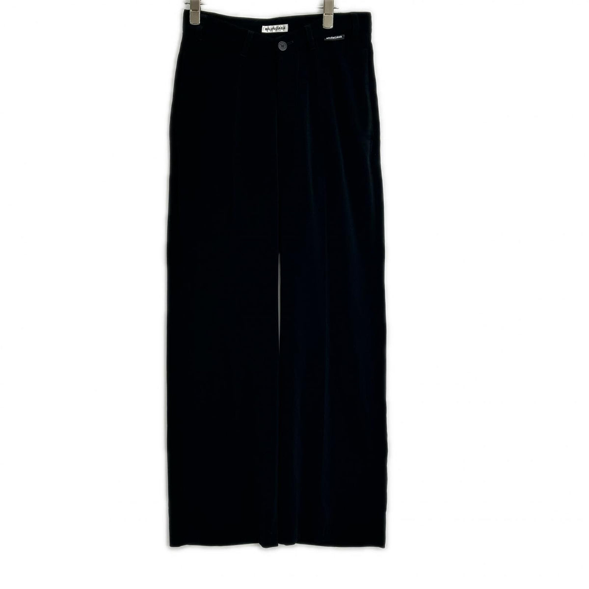 BALENCIAGA バレンシアガ 18SS 571621 ブラック タックパンツ ボトムス