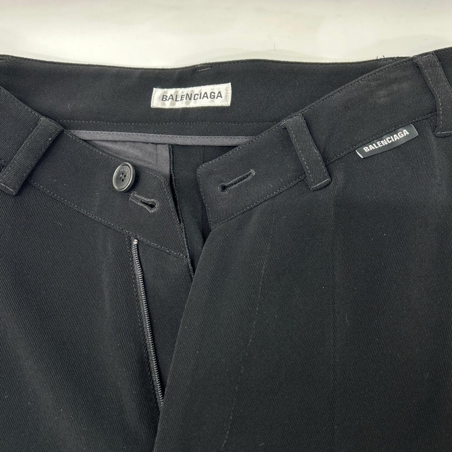 BALENCIAGA バレンシアガ 18SS 571621 ブラック タックパンツ ボトムス
