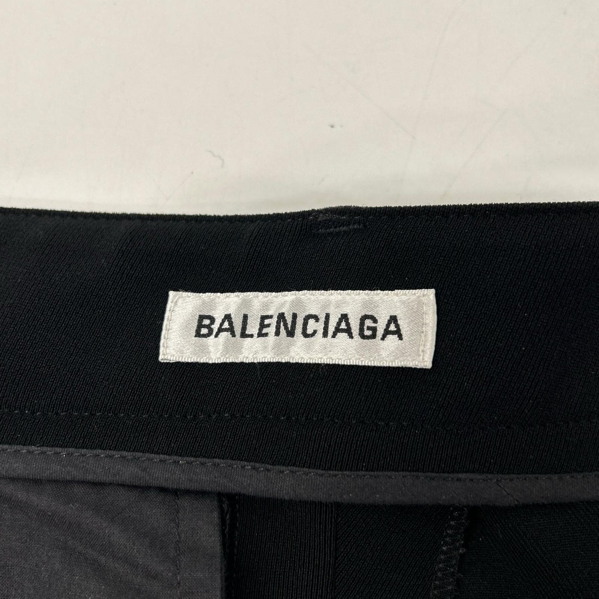 BALENCIAGA バレンシアガ 18SS 571621 ブラック タックパンツ ボトムス
