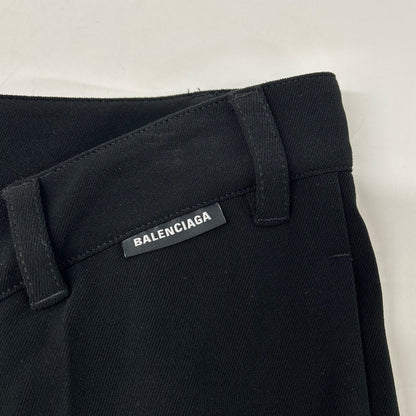 BALENCIAGA バレンシアガ 18SS 571621 ブラック タックパンツ ボトムス