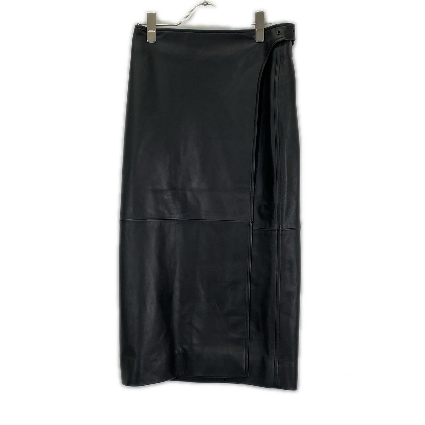 BALENCIAGA バレンシアガ 20年 ブラック 640981 羊革レザースカート スカート