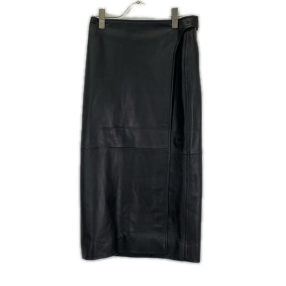BALENCIAGA バレンシアガ 20年 ブラック 640981 羊革レザースカート スカート