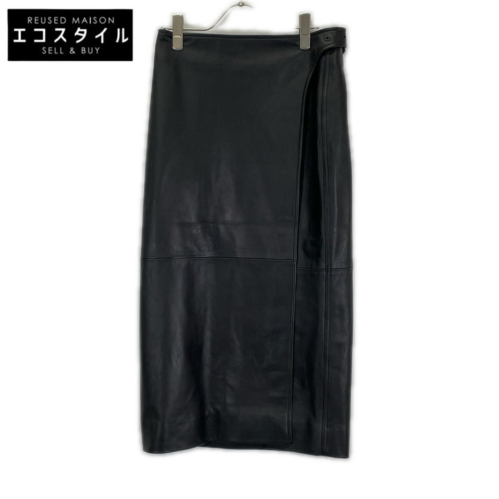BALENCIAGA バレンシアガ 20年 ブラック 640981 羊革レザースカート スカート