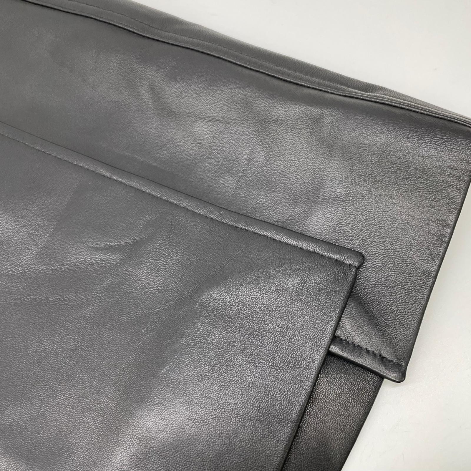 BALENCIAGA バレンシアガ 20年 ブラック 640981 羊革レザースカート スカート