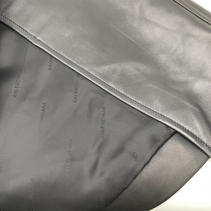 BALENCIAGA バレンシアガ 20年 ブラック 640981 羊革レザースカート スカート