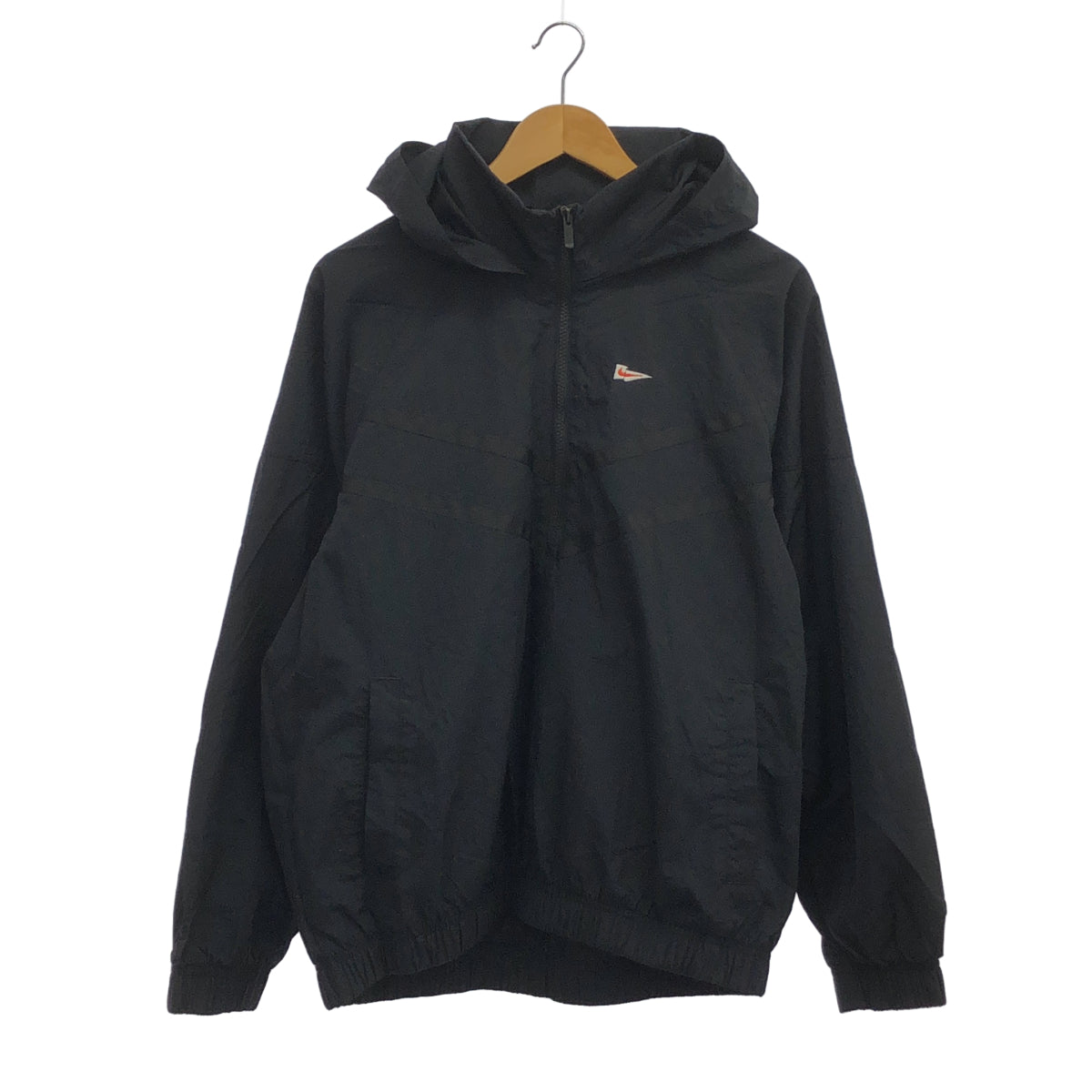 NIKE ナイキ FD0903 ブラック ヘリテージ エッセンシャル ハーフジップ ウインドブレーカージャケット トップス