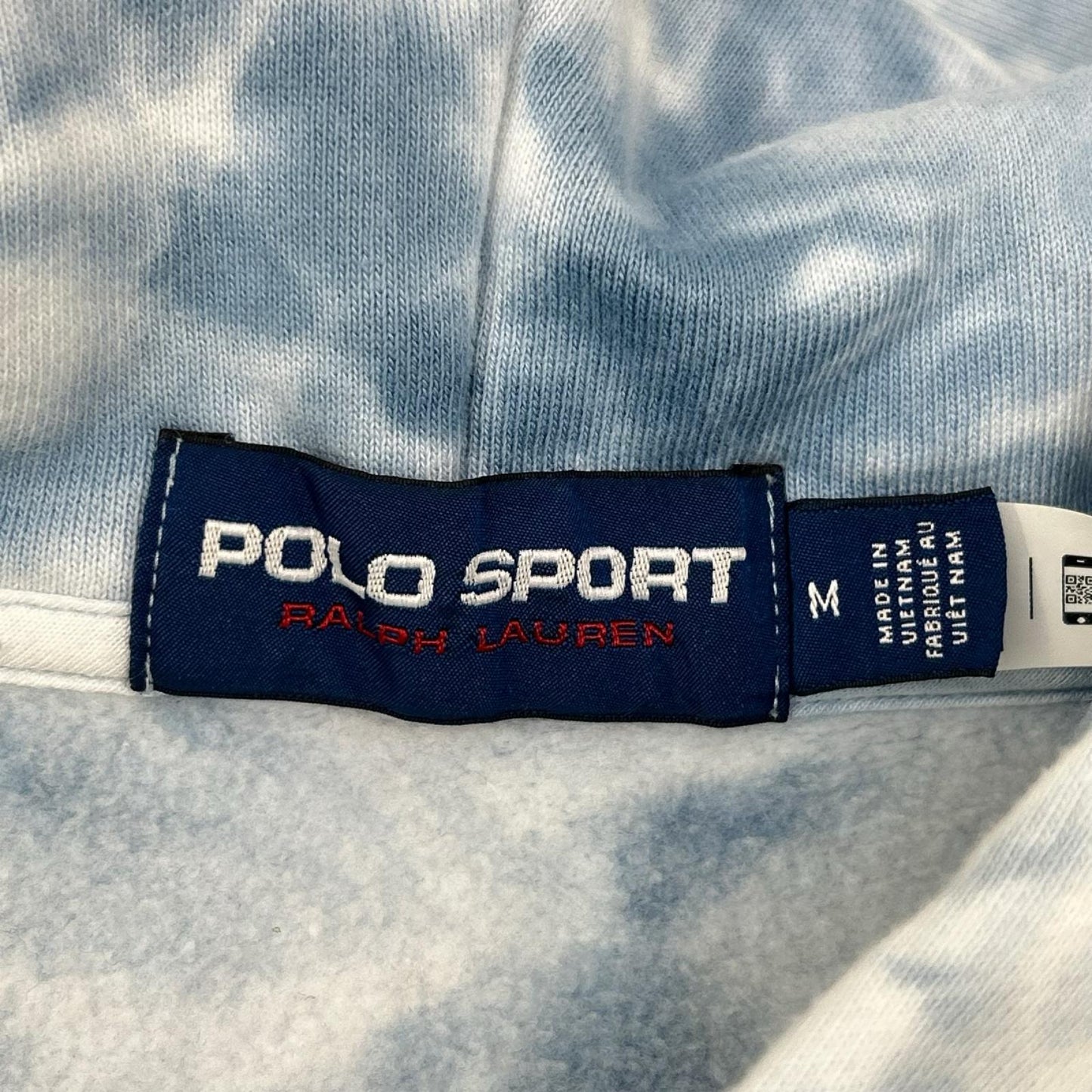 PoloSportRalphLauren ポロスポーツラルフローレン ブルー タイダイ柄 プルオーバーパーカ トップス