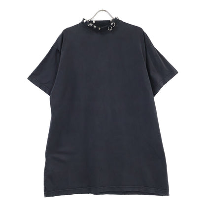BALENCIAGA バレンシアガ 【国内正規/23年製】761460 Pierced オーバーサイズ ピアス装飾 ダメージ加工 半袖Tシャツ トップス
