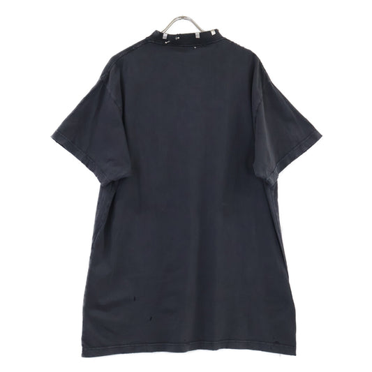 BALENCIAGA バレンシアガ 【国内正規/23年製】761460 Pierced オーバーサイズ ピアス装飾 ダメージ加工 半袖Tシャツ トップス