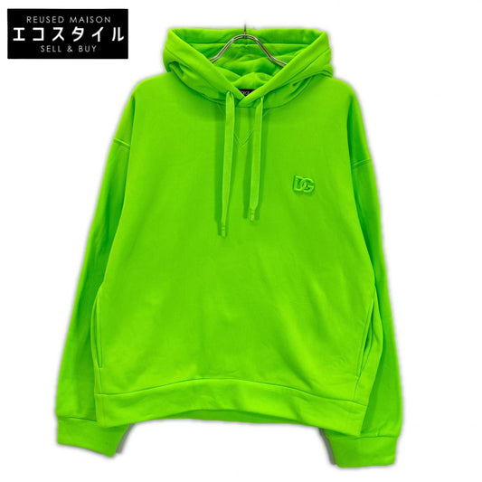 DOLCE&GABBANA ドルチェアンドガッバーナ 22SS G9VC8Z ライムグリーン プルオーバーパーカ トップス