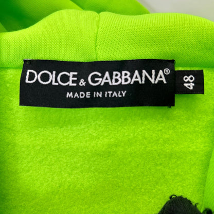 DOLCE&GABBANA ドルチェアンドガッバーナ 22SS G9VC8Z ライムグリーン プルオーバーパーカ トップス