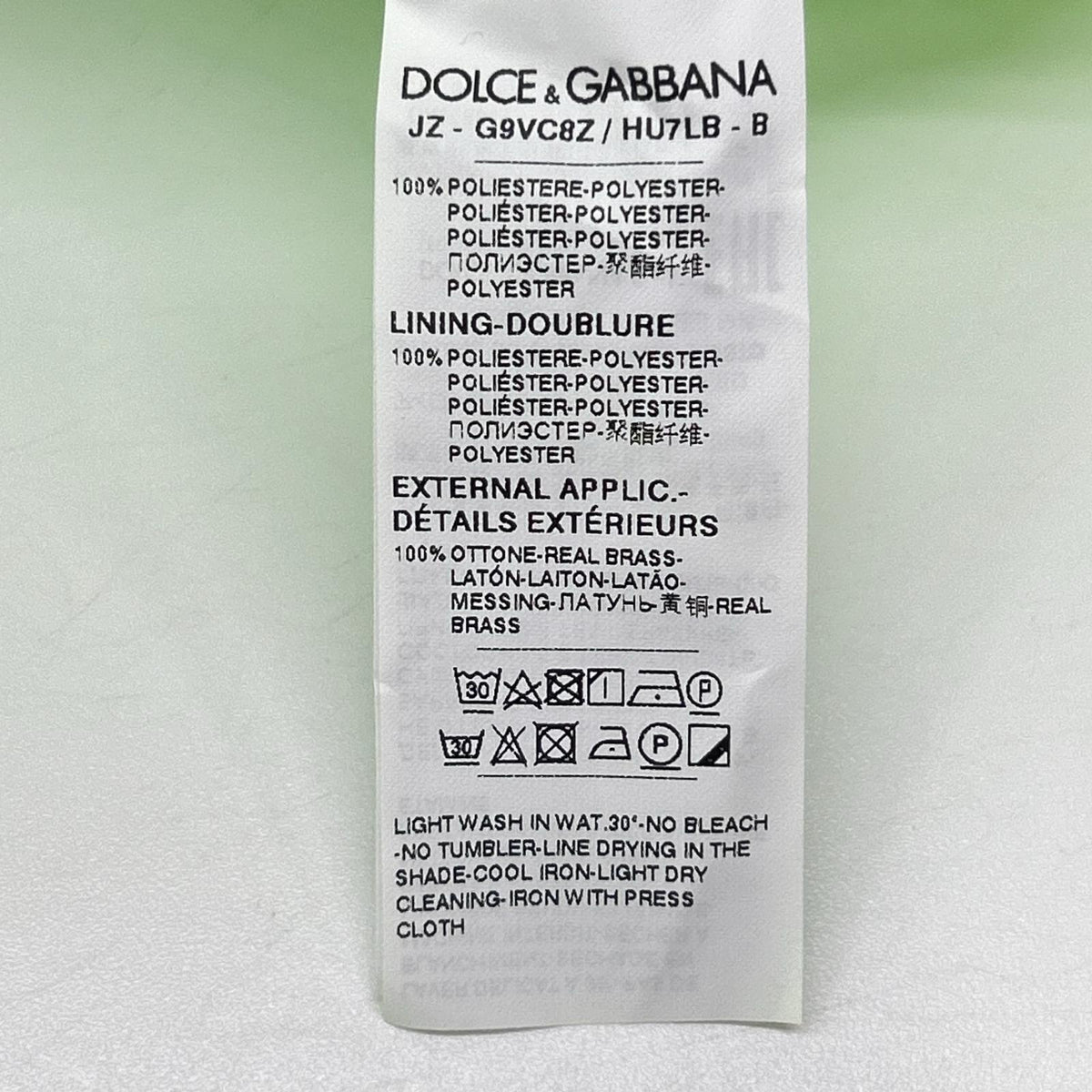 DOLCE&GABBANA ドルチェアンドガッバーナ 22SS G9VC8Z ライムグリーン プルオーバーパーカ トップス