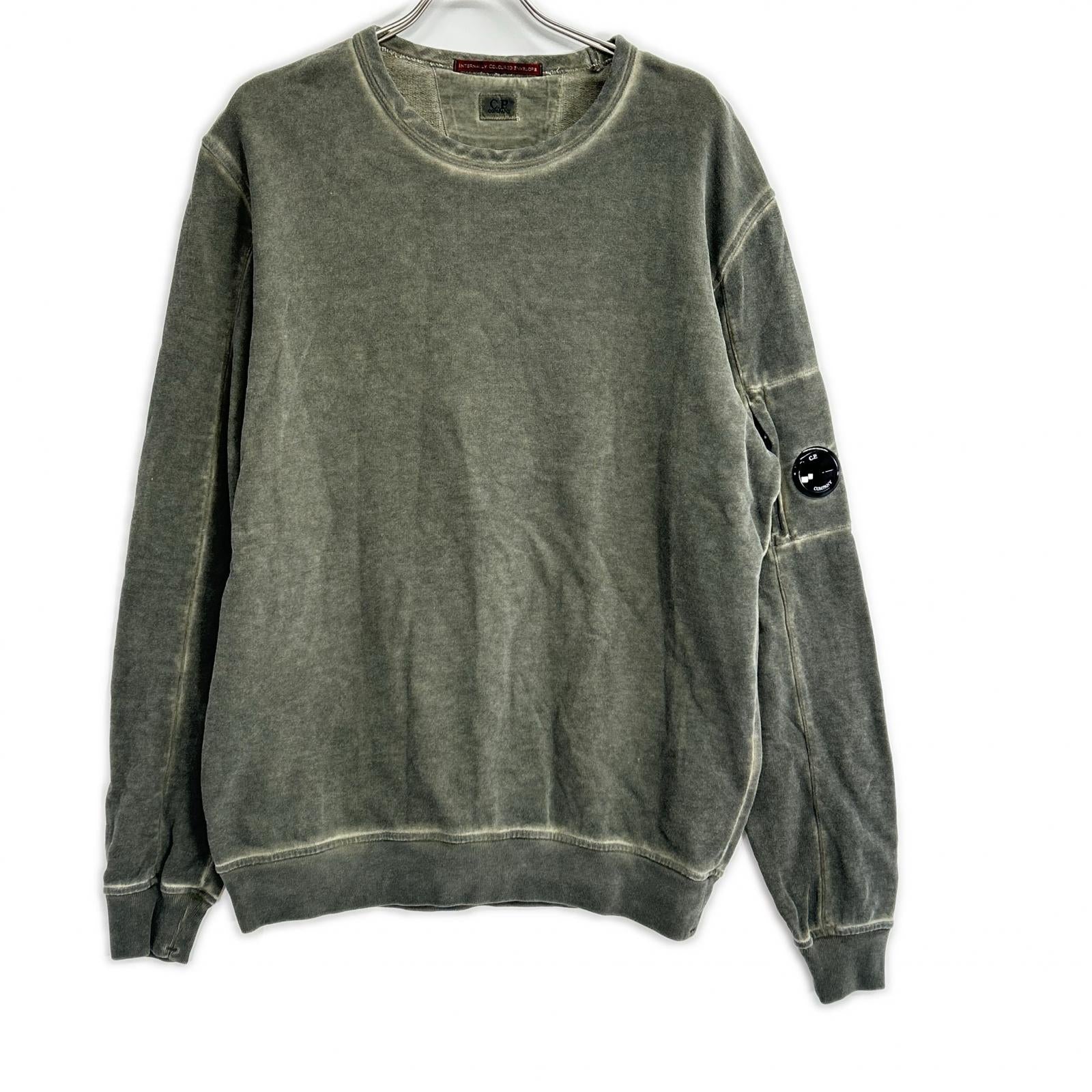 C.P.COMPANY シーピーカンパニー 10CMSS197A グレー クルーネック ICEレンズスウェットシャツ トップス