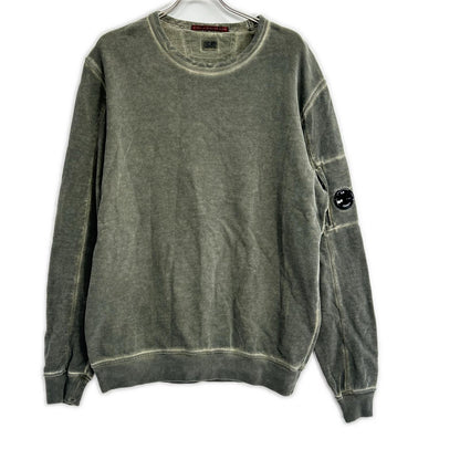 C.P.COMPANY シーピーカンパニー 10CMSS197A グレー クルーネック ICEレンズスウェットシャツ トップス