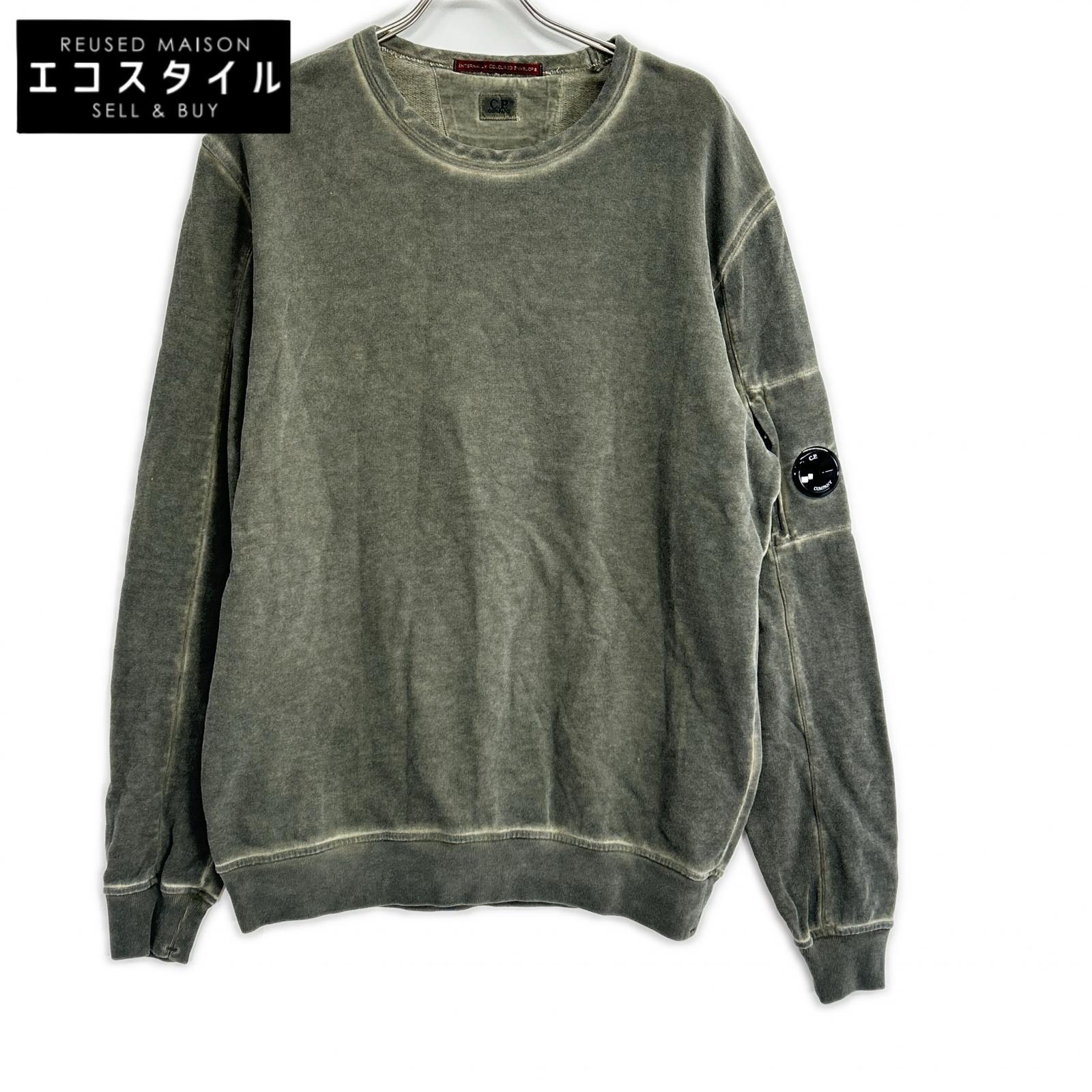 C.P.COMPANY シーピーカンパニー 10CMSS197A グレー クルーネック ICEレンズスウェットシャツ トップス