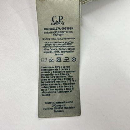 C.P.COMPANY シーピーカンパニー 10CMSS197A グレー クルーネック ICEレンズスウェットシャツ トップス