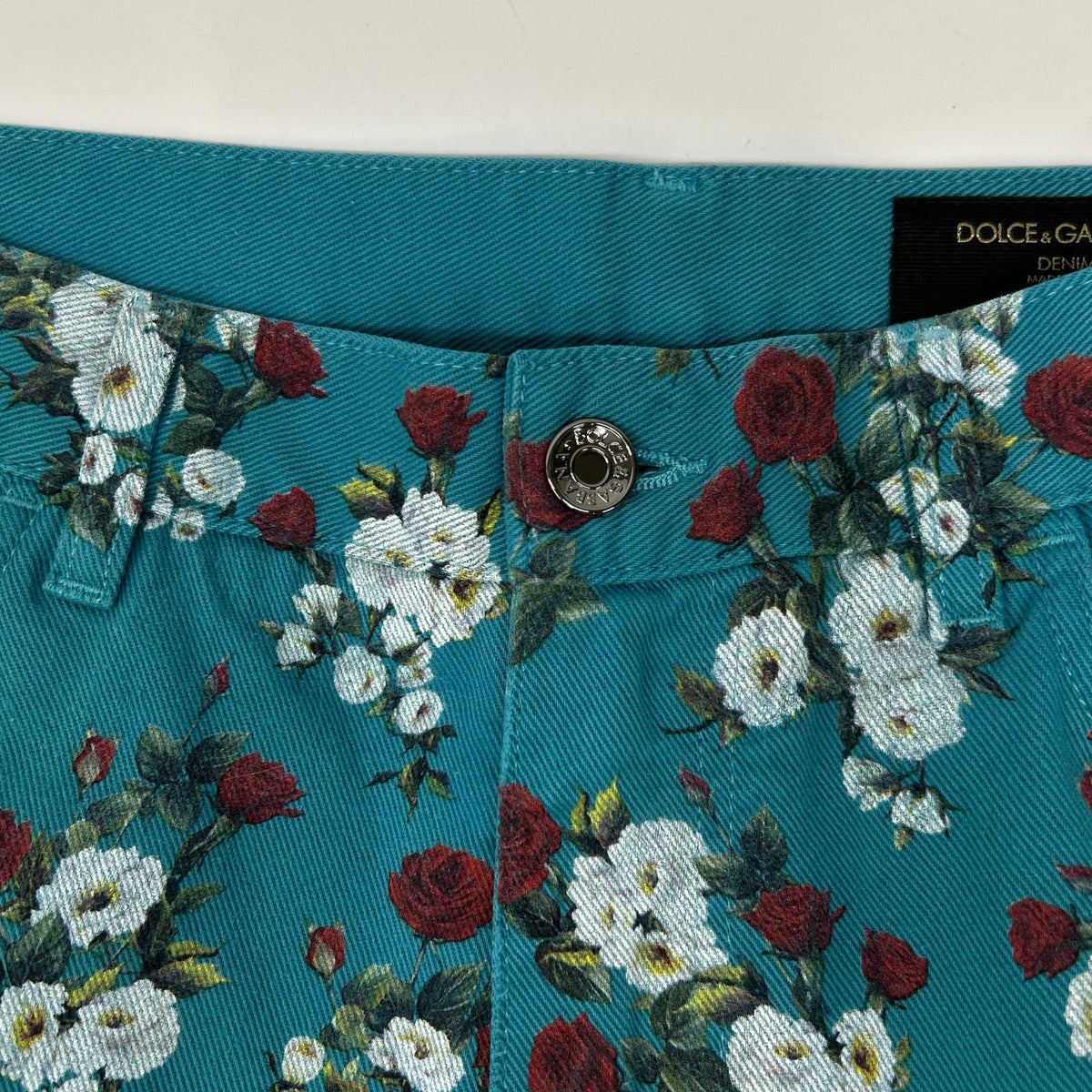 DOLCE&GABBANA ドルチェアンドガッバーナ GYJCCD ブルー 花総柄 パンツ ボトムス