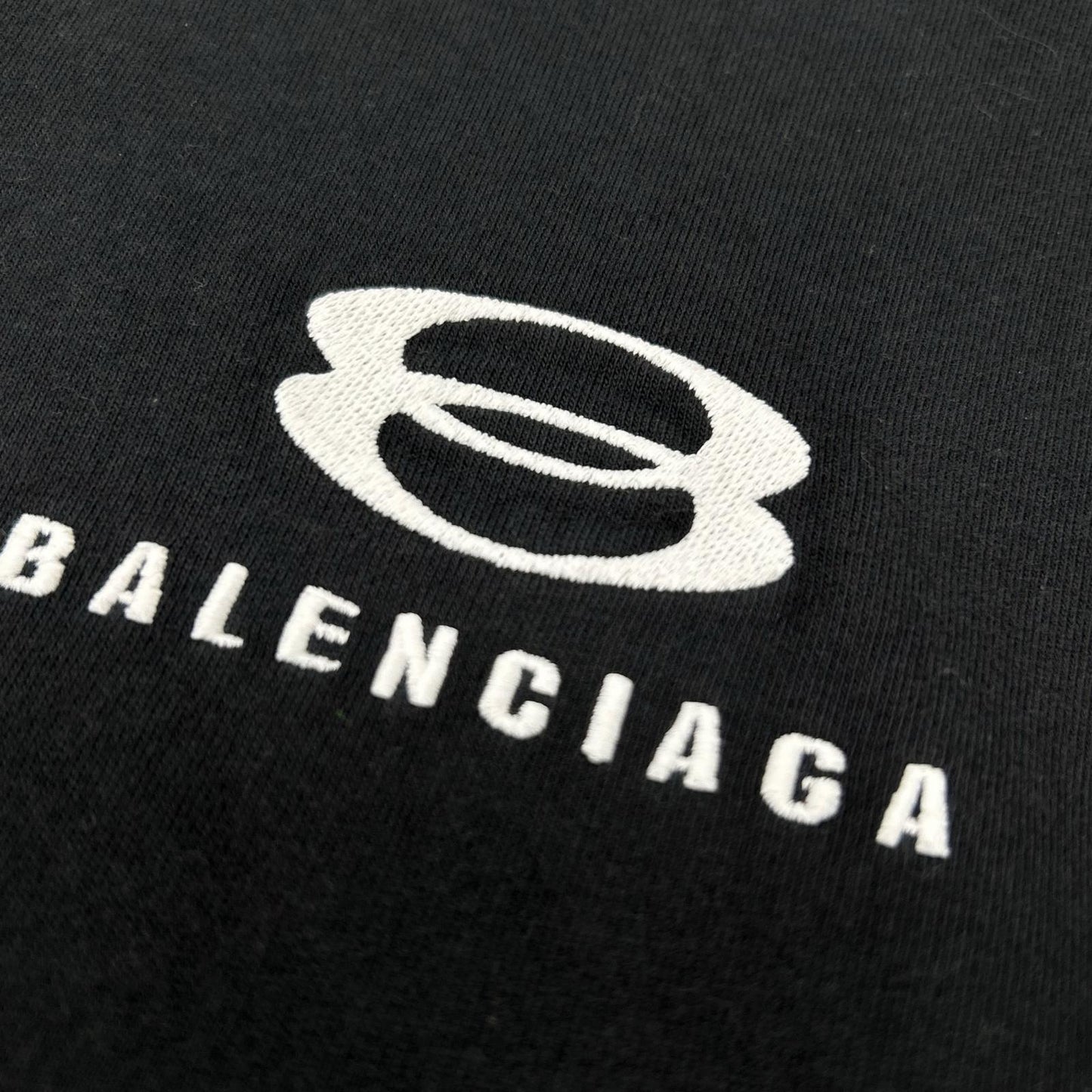BALENCIAGA バレンシアガ 21SS 699190 ロゴ刺繍UNITY7分袖Tシャツ トップス