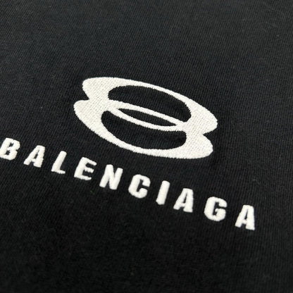 BALENCIAGA バレンシアガ 21SS 699190 ロゴ刺繍UNITY7分袖Tシャツ トップス