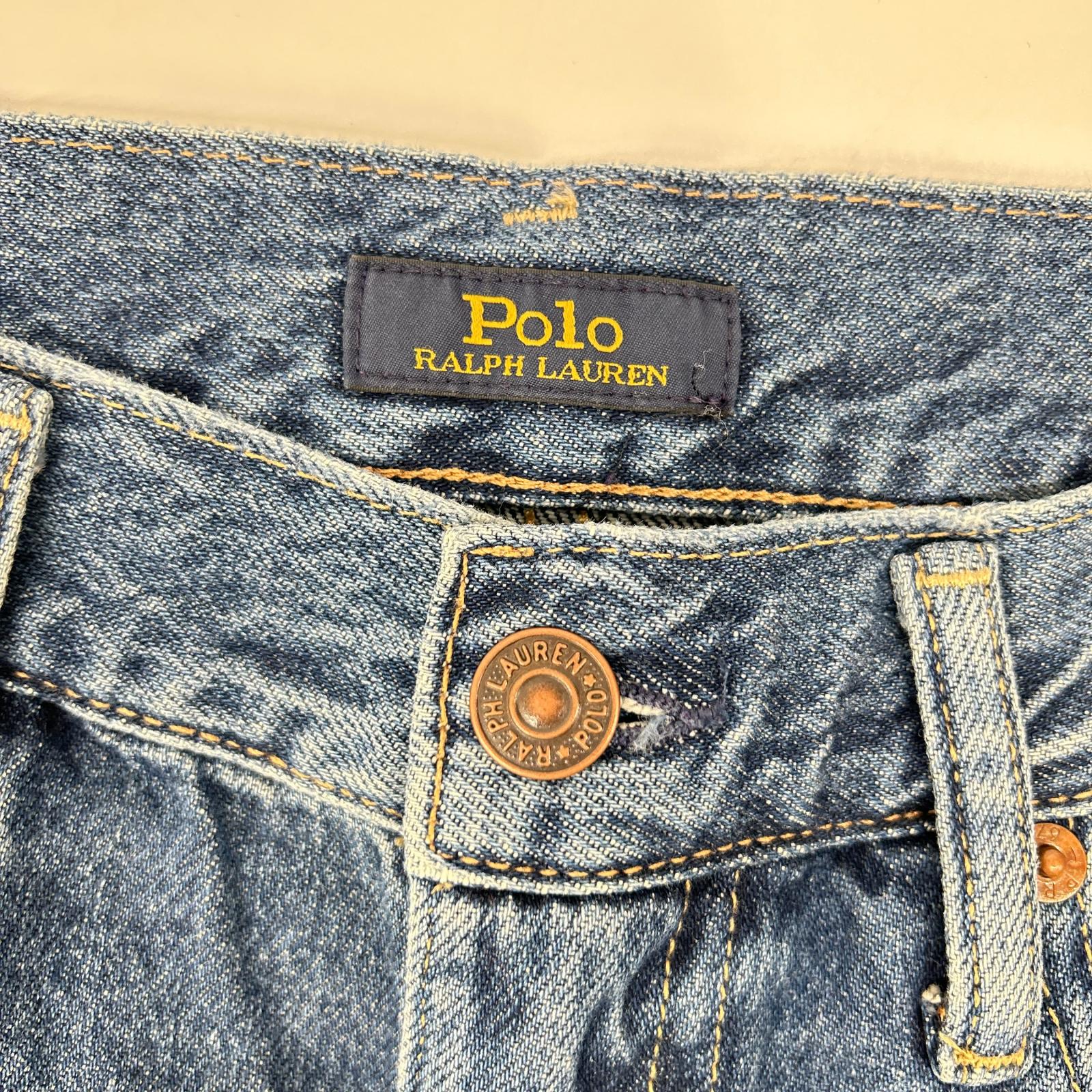 POLObyRalphLauren ポロラルフローレン パッチワーク デニムバギーパンツ ボトムス