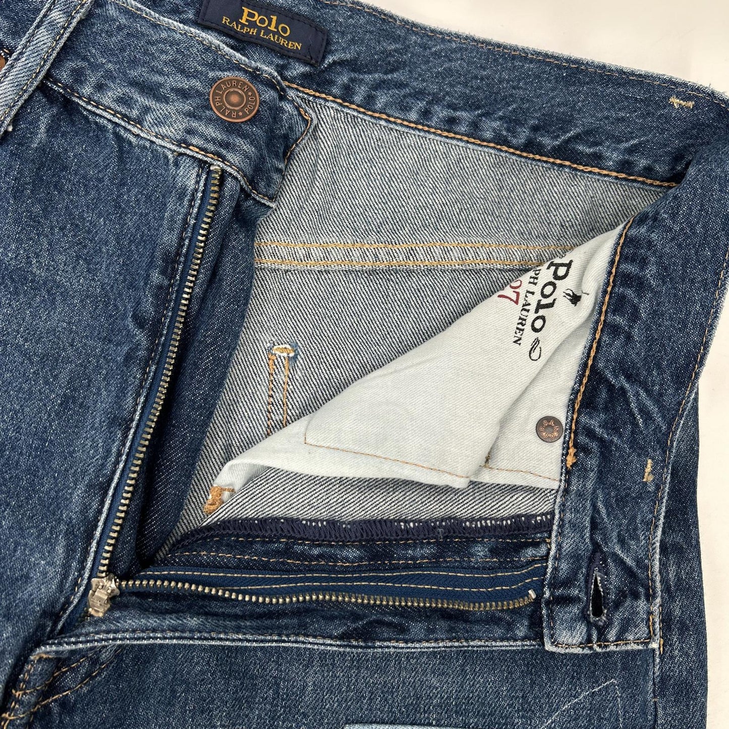 POLObyRalphLauren ポロラルフローレン パッチワーク デニムバギーパンツ ボトムス