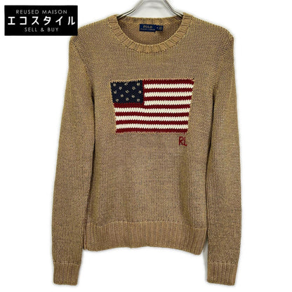 POLObyRalphLauren ポロラルフローレン ゴールド 星条旗 ニットセータ― トップス