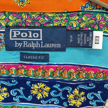 POLObyRalphLauren ポロラルフローレン パッチワーク×マルチカラー 半袖バンドシャツ トップス