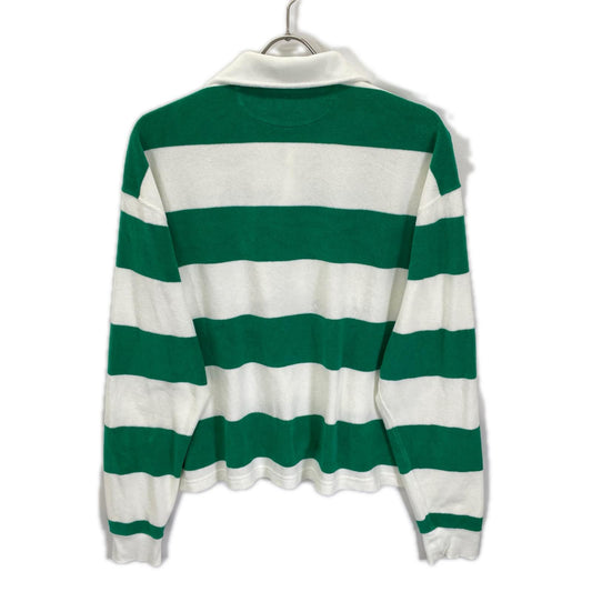 POLObyRalphLauren ポロラルフローレン グリーン×ホワイト パイル生地 ボーダートップスシャツ トップス