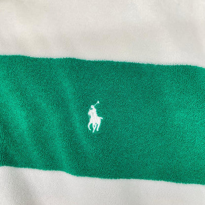 POLObyRalphLauren ポロラルフローレン グリーン×ホワイト パイル生地 ボーダートップスシャツ トップス