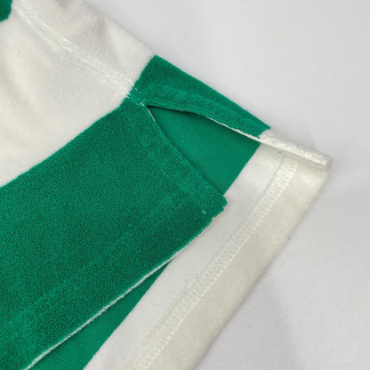 POLObyRalphLauren ポロラルフローレン グリーン×ホワイト パイル生地 ボーダートップスシャツ トップス