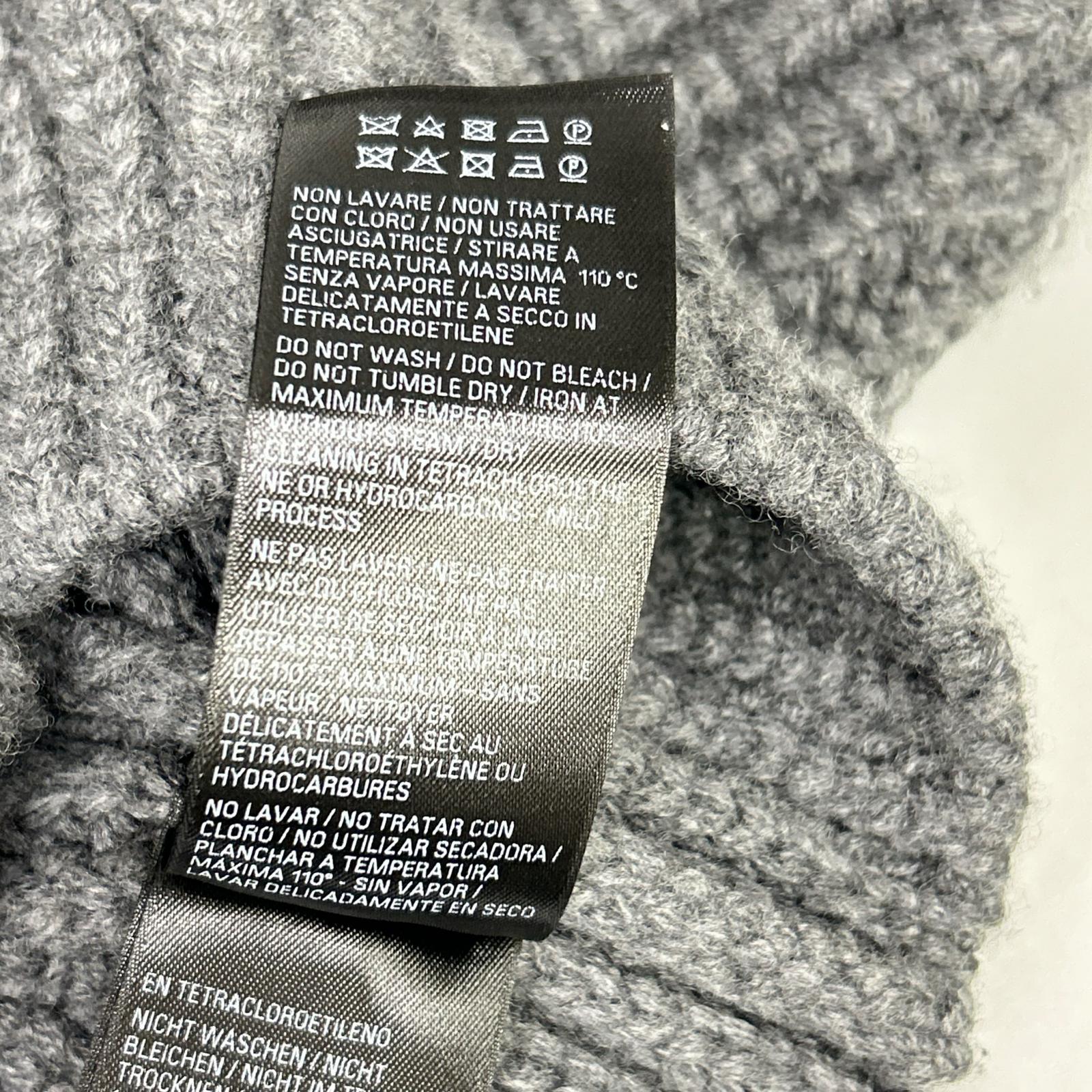 BALENCIAGA バレンシアガ 23年AW 771046 グレー ローゲージ クロップドウールニットセーター トップス