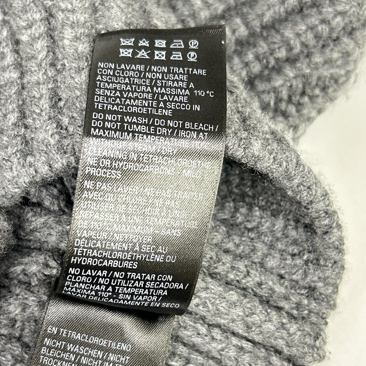 BALENCIAGA バレンシアガ 23年AW 771046 グレー ローゲージ クロップドウールニットセーター トップス