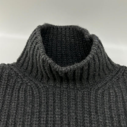 BALENCIAGA バレンシアガ 23年AW 771046 グレー ローゲージ クロップドウールニットセーター トップス