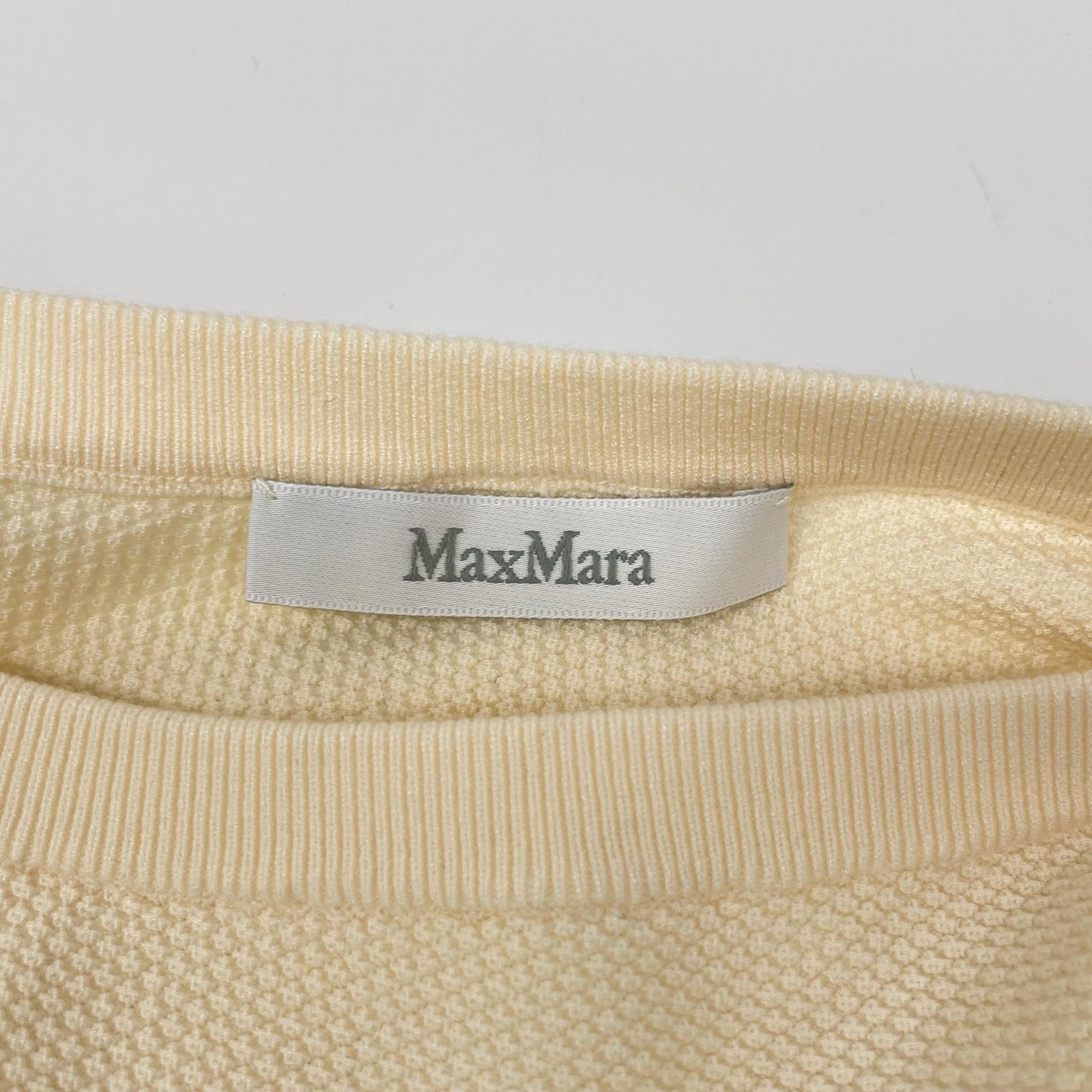 Max Mara マックスマーラ アイボリー A4.MMF.MGL.08T 変形ニット トップス