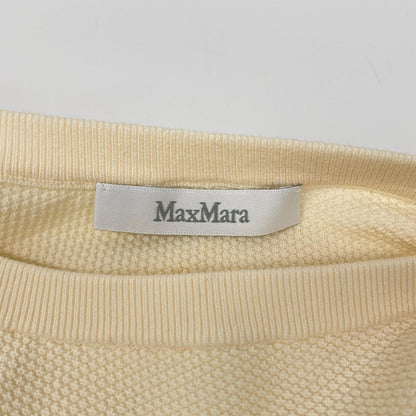 Max Mara マックスマーラ アイボリー A4.MMF.MGL.08T 変形ニット トップス