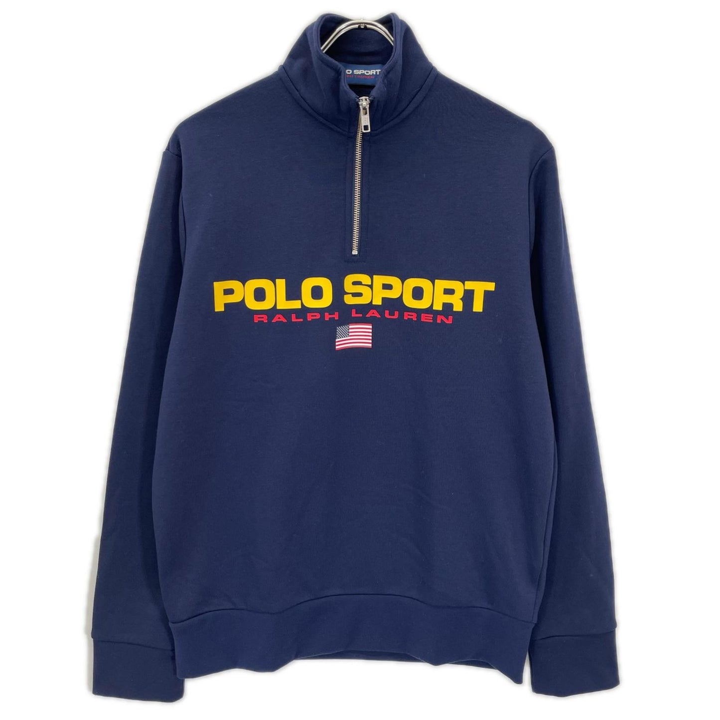 PoloSportRalphLauren ポロスポーツラルフローレン ネイビー ハーフジップスウェットシャツ トップス