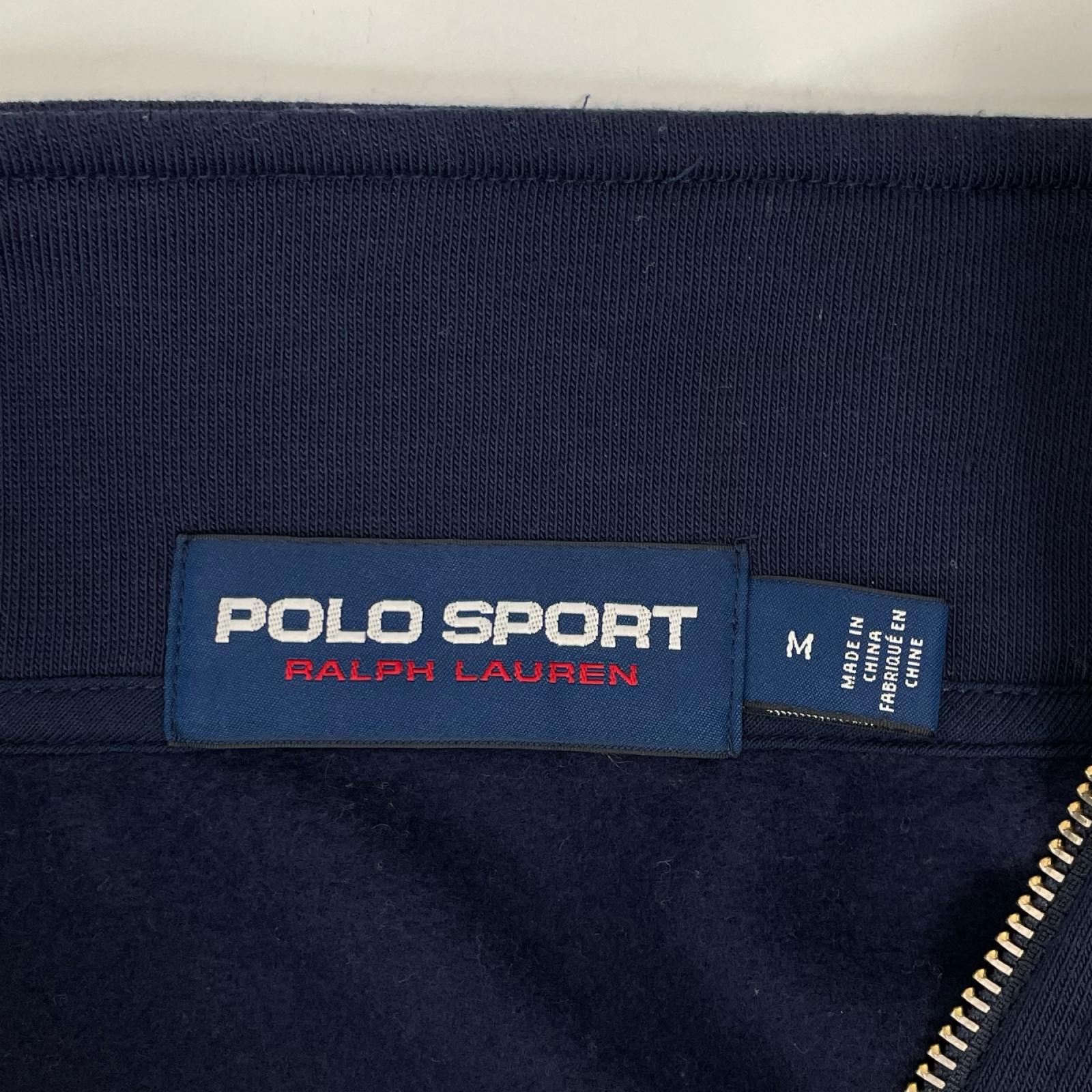 PoloSportRalphLauren ポロスポーツラルフローレン ネイビー ハーフジップスウェットシャツ トップス