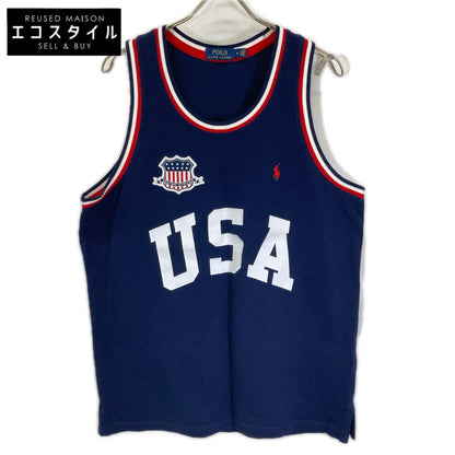 POLObyRalphLauren ポロラルフローレン ネイビー ネイビー　USAプリント タンクトップシャツ トップス