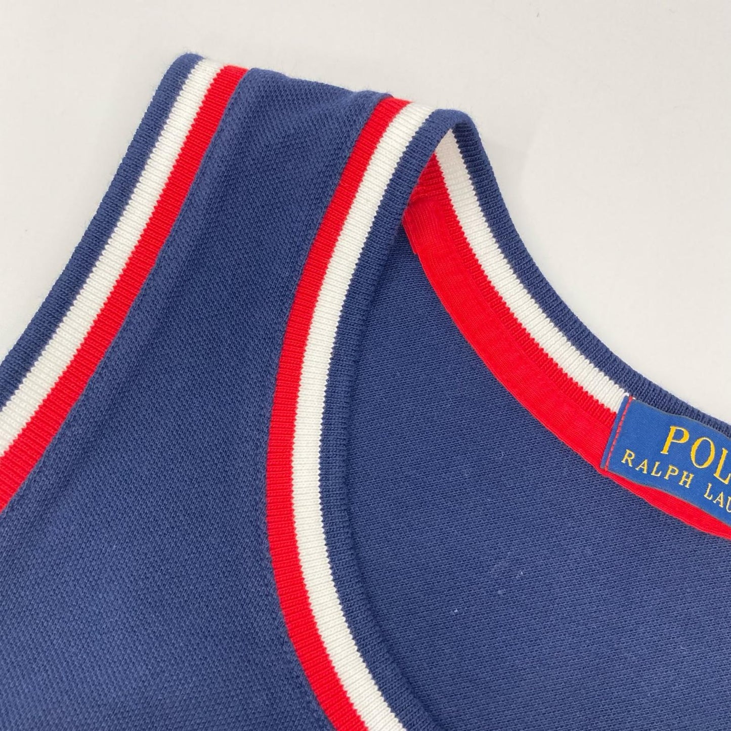 POLObyRalphLauren ポロラルフローレン ネイビー ネイビー　USAプリント タンクトップシャツ トップス