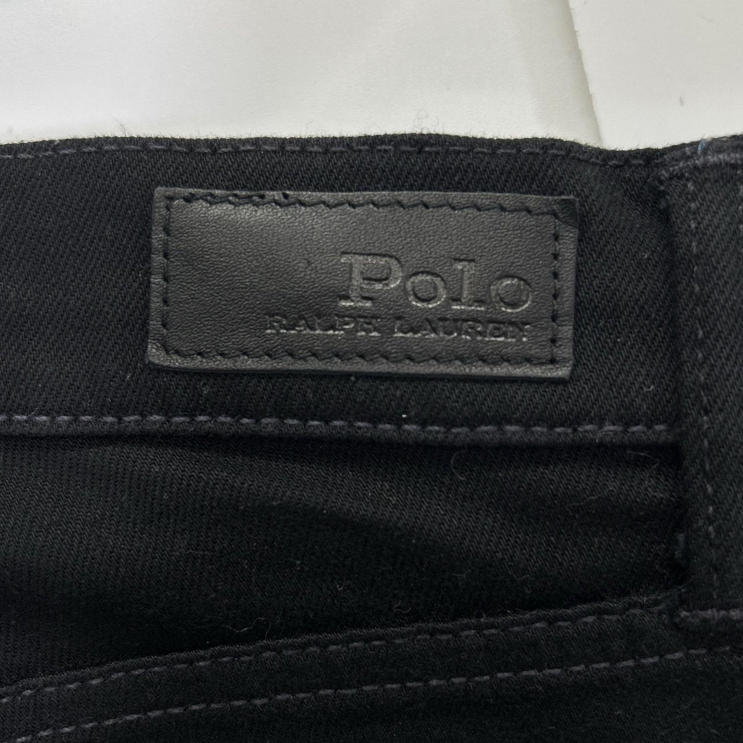 POLObyRalphLauren ポロラルフローレン ブラック 金ボタン 金刺繍サイドライン フレアデニム ボトムス