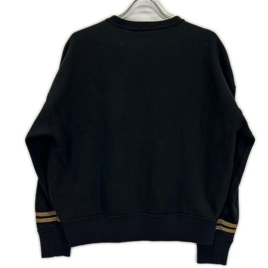 POLObyRalphLauren ポロラルフローレン ブラック ゴールド刺繍 現行QRtタグ スウェットトレーナ トップス