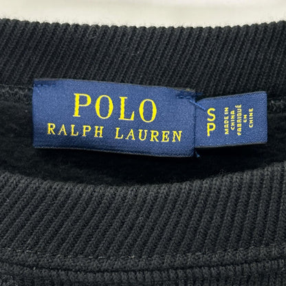 POLObyRalphLauren ポロラルフローレン ブラック ゴールド刺繍 現行QRtタグ スウェットトレーナ トップス