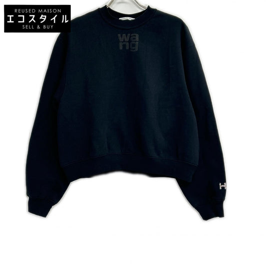 ALEXANDER WANG アレキサンダーワン 【Alexander Wang.T】ブラック ロゴスウェットトレーナ トップス