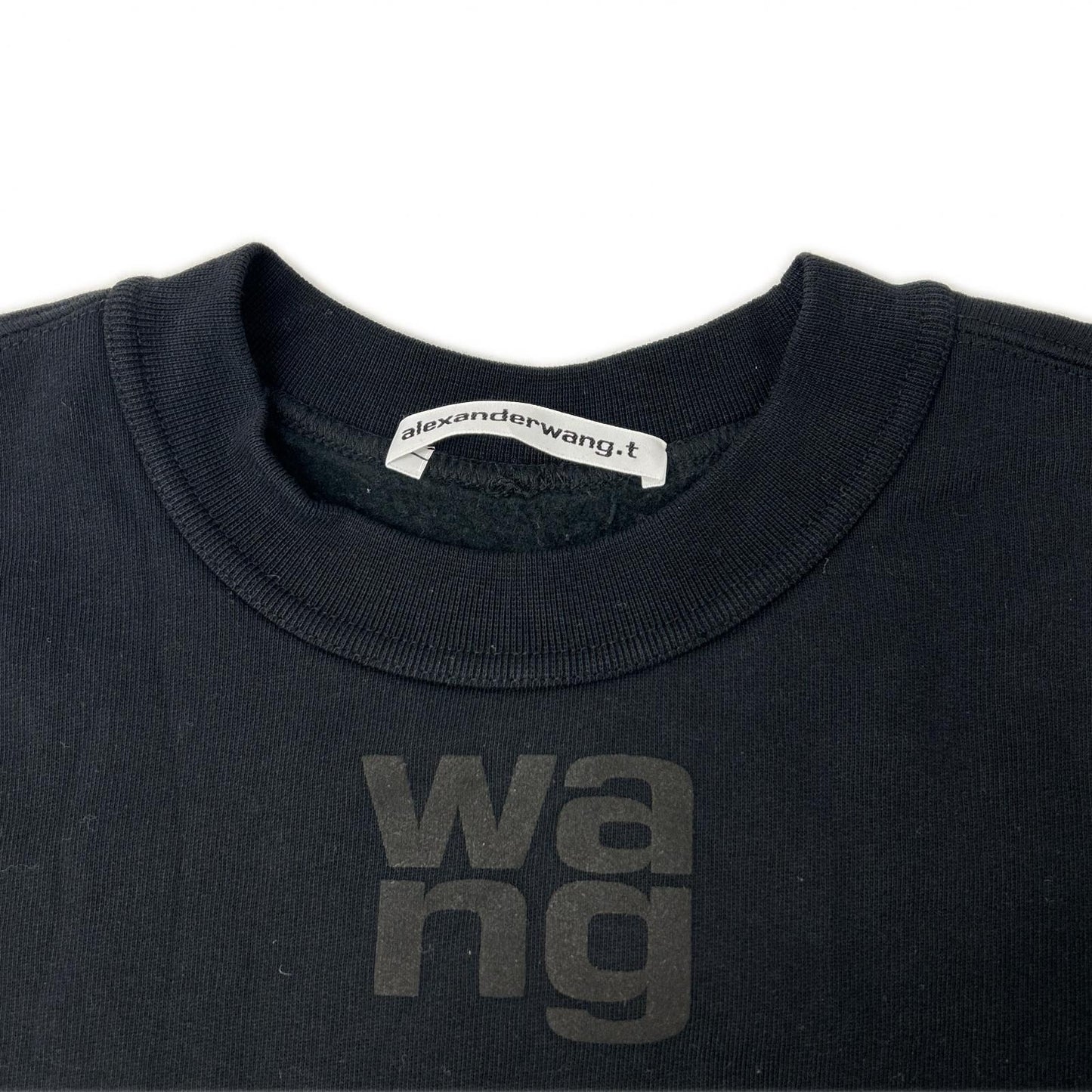 ALEXANDER WANG アレキサンダーワン 【Alexander Wang.T】ブラック ロゴスウェットトレーナ トップス