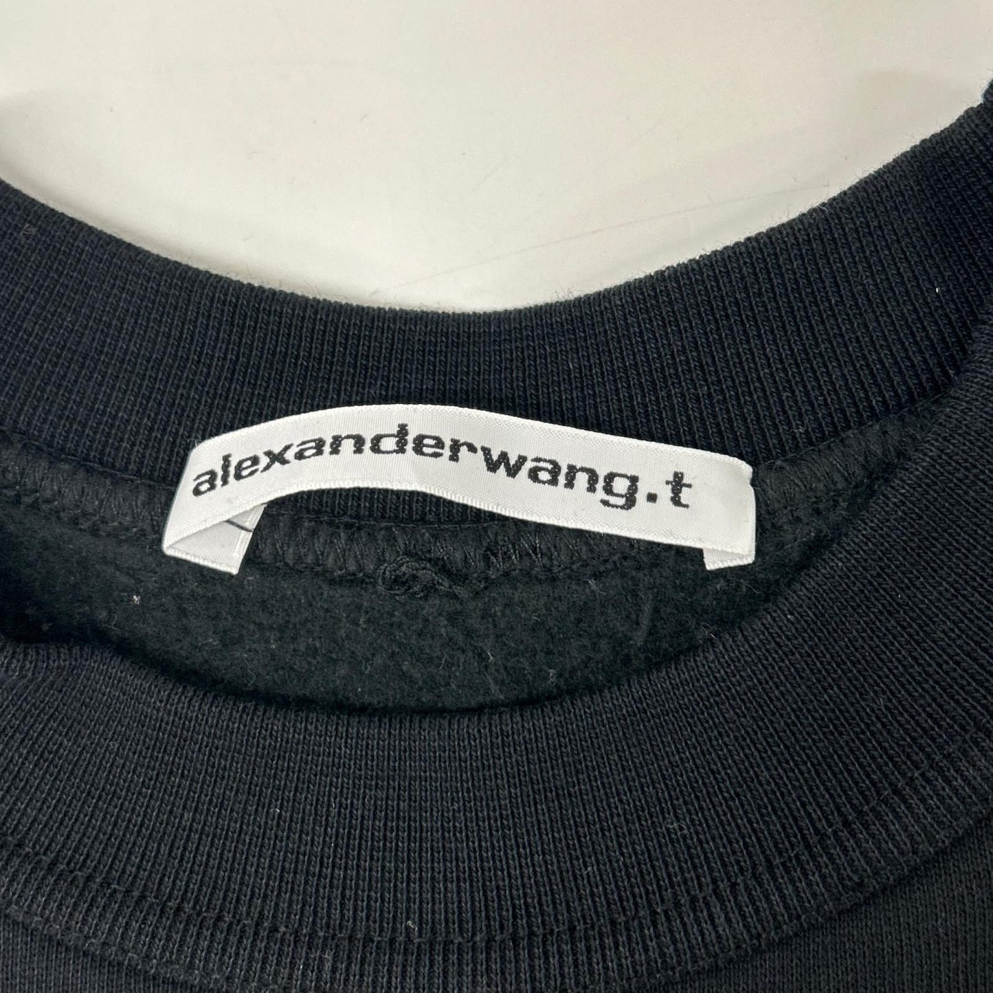 ALEXANDER WANG アレキサンダーワン 【Alexander Wang.T】ブラック ロゴスウェットトレーナ トップス