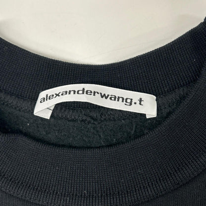 ALEXANDER WANG アレキサンダーワン 【Alexander Wang.T】ブラック ロゴスウェットトレーナ トップス