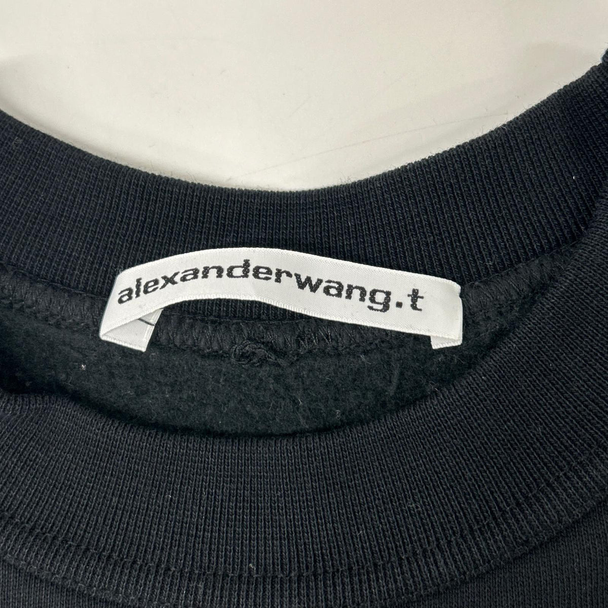 ALEXANDER WANG アレキサンダーワン 【Alexander Wang.T】ブラック ロゴスウェットトレーナ トップス